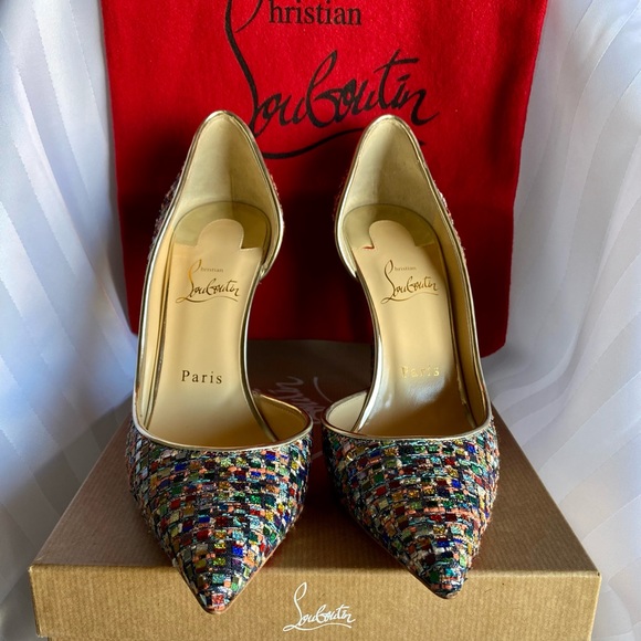 Christian Louboutin Iriza 100 Tri Vitraux/Spec - Picture 7 of 8